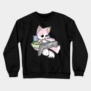 Pastel Gamer Cat Gaming Kawaii Crewneck Sweatshirt